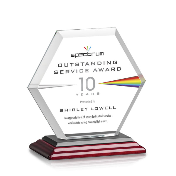 Baron Certificate Cast Paper Horiz - Mahogany/Gold 20½"x18"