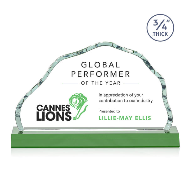 Baron Certificate Cast Paper Horiz - Mahogany/Gold 15½"x14"