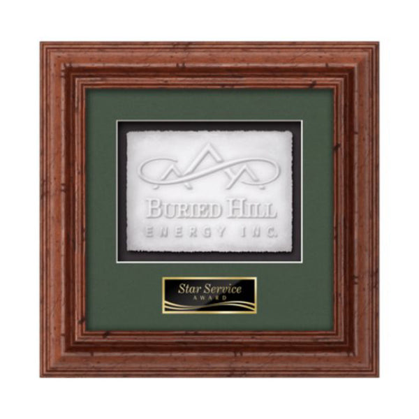 VividPrint™ Plaque - Gossamer Carbon Fibre/Silver 8"x10"