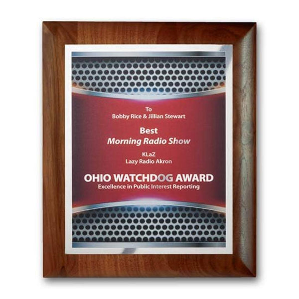 Emperor Award (Vert) - Starfire/Sky Blue 5"x7"