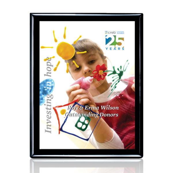 Grazia Certificate TexEtch Vert - Black/Gold 16½"x19½"