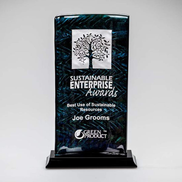 Domicile Award - Starfire/Red 4"x6"