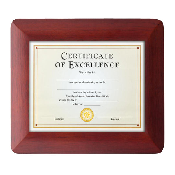 WGG! Magdalena Certificate Frame - Rosewood 8½"x11"