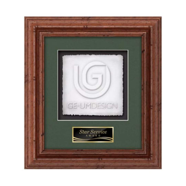 VividPrint™ Plaque - Gossamer Carbon Fibre/Silver 9"x12"