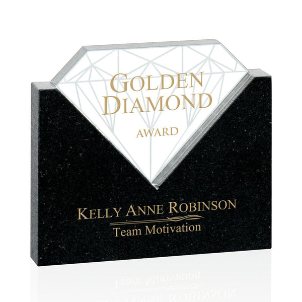 Marston 11" Trophy - Starfire/Alum on Black Base