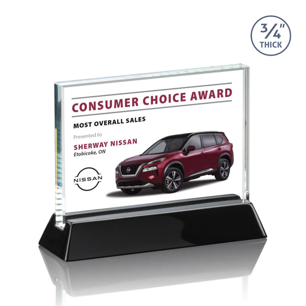 Baron Cast Paper Horiz - Black/Silver 12"x11½"