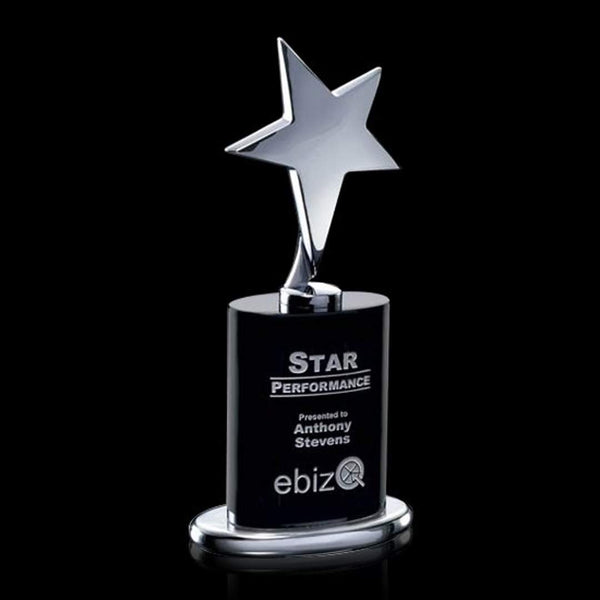 WGG! Mendocino Star Award - Black/Chrome 8"