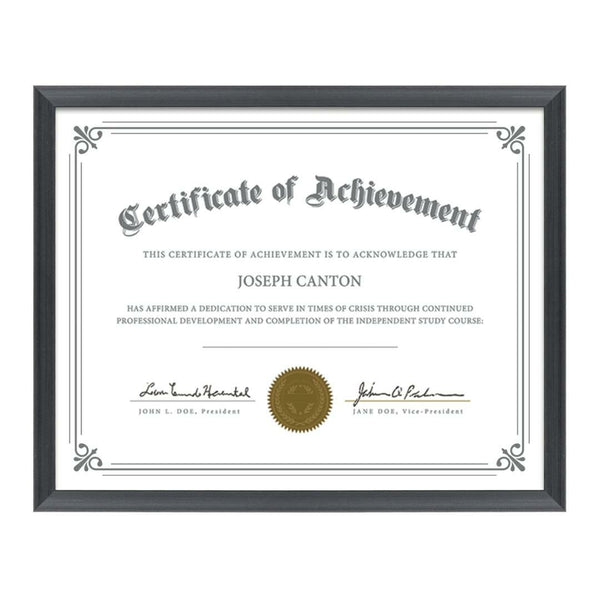 WGG! Calais Certificate Frame - Black 11"x14"