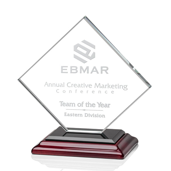 Haywood Globe Award - Optical/Green/Gold 4" Diam