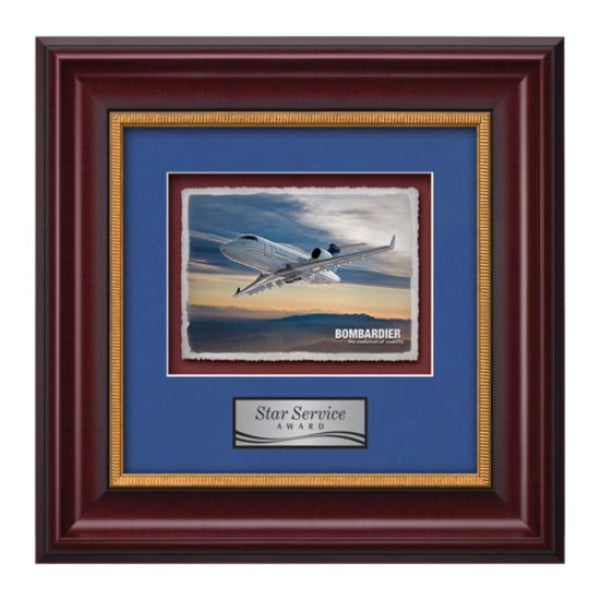 VividPrint™ Plaque - Gossamer Rosewood/Silver 7"x9"