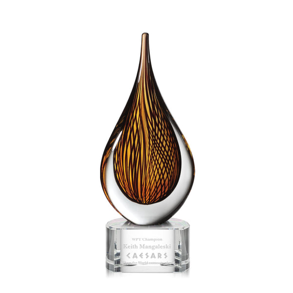 Dallas Star Award - Starfire/Amber/Silver 5"