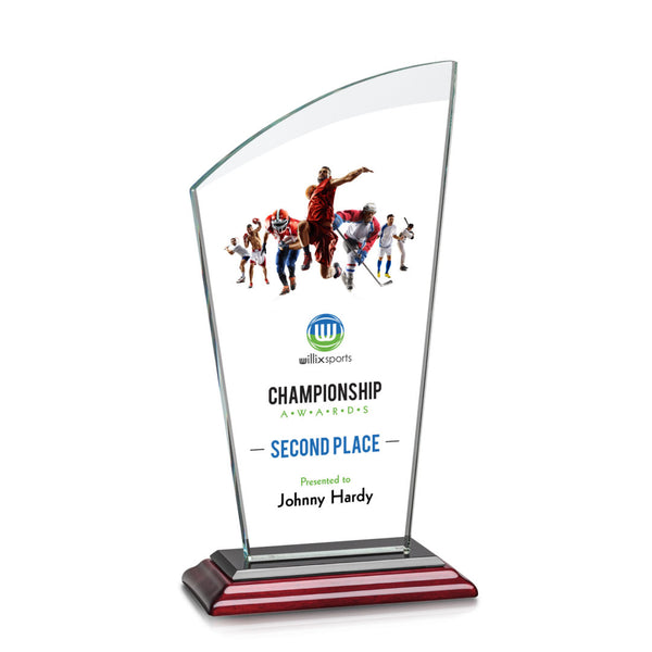 VividPrint™ Award - Charlotte/Red 7¼"