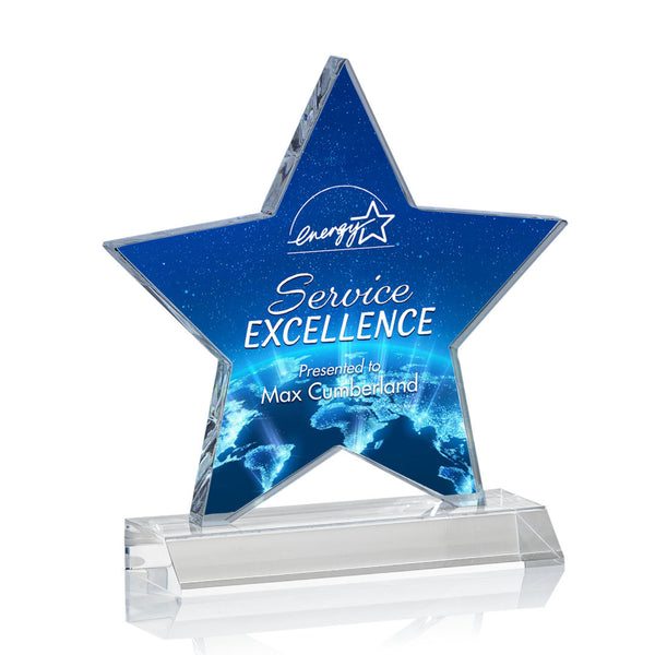 VividPrint™ Award - Deerfield/Sky Blue 6" H