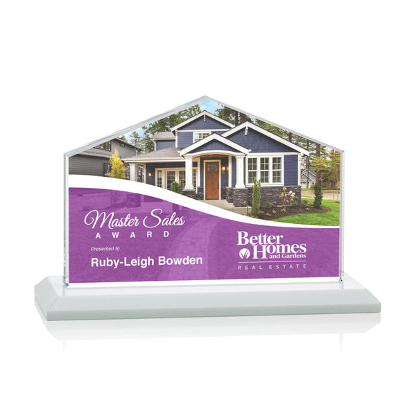 Baron Certificate TexEtch Vert - Mahogany/Silver 17½"x21"