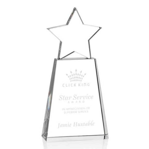 Montibello Award - Starfire/Sky Blue 6"