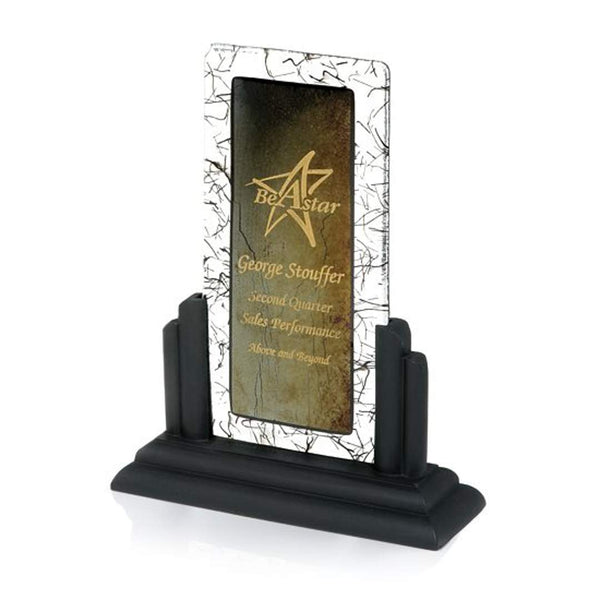 Domicile Award - Starfire/Green 3½"x5"