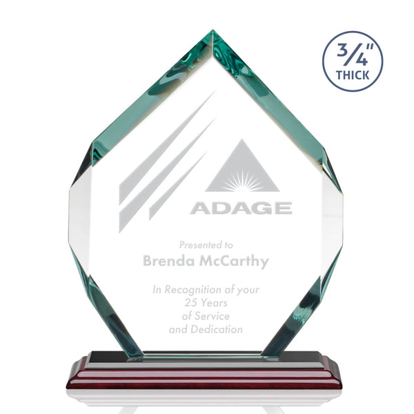 VividPrint™ Award - Maple Leaf/Sky Blue 8"