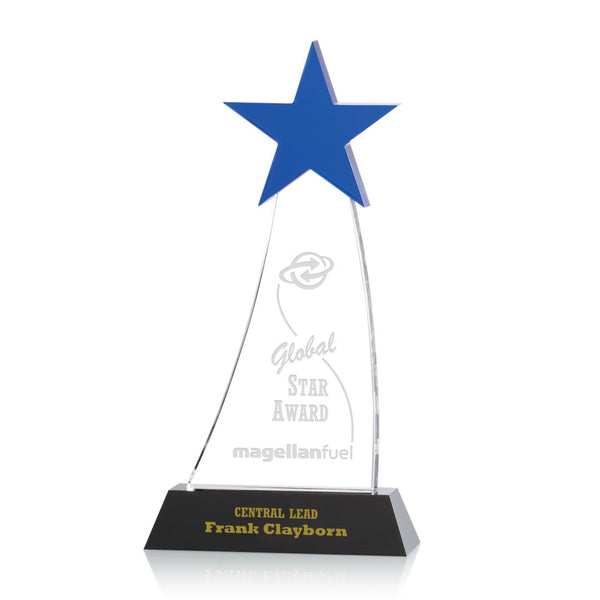 Luz Globe Award - Optical/Green/Silver 9"