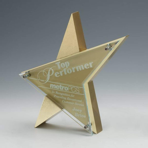 Domicile Award - Starfire/White 3"x4"