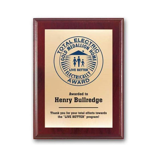 Screenprint Brass - Mahogany 9"x12"