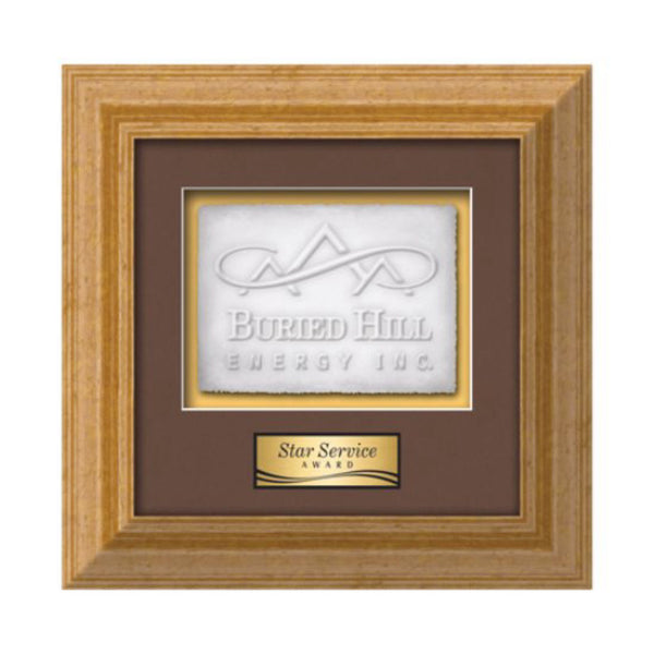 VividPrint™ Plaque - Gossamer Carbon Fibre/Silver 12"x15"