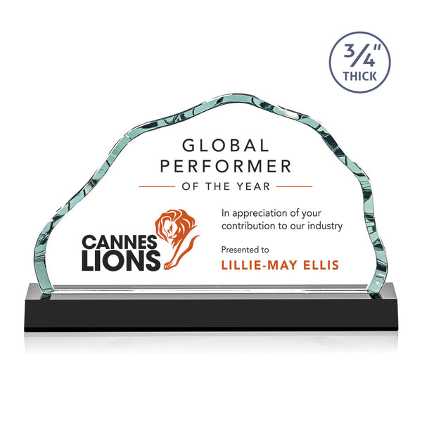 Baron Certificate Cast Paper Horiz - Mahogany/Gold 16½"x15"