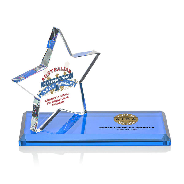 Tobermory Award - Optical/Blue 7" High