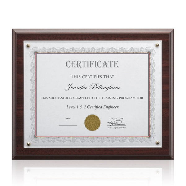 Merit Certificate Holder - Walnut 8½"x11"
