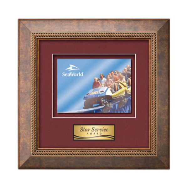 VividPrint™ Plaque - Gossamer Walnut/Gold 8"x10"