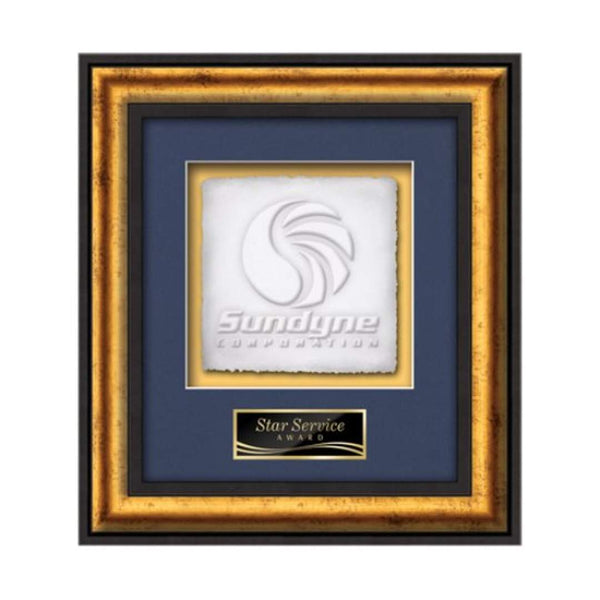 VividPrint™ Plaque - Gossamer Walnut/Gold 10½"x13"