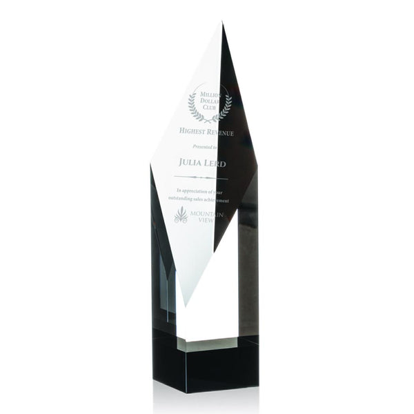 WGG! Vertex Award - Optical/Black Crystal 10"