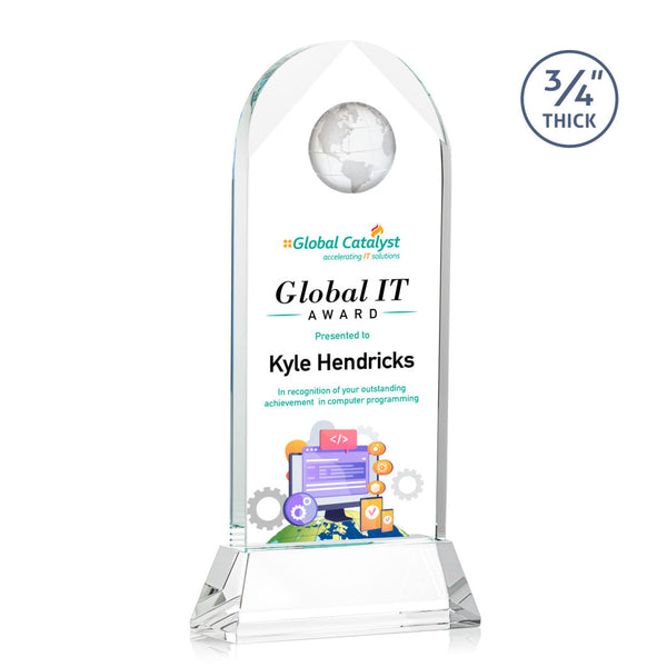 VividPrint™ Award - Victoria/Green 7"