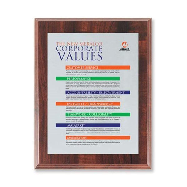 Screenprint Aluminum - Walnut Finish 9"x12"