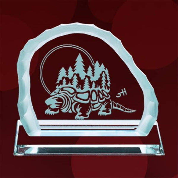 Northam #1 Award - Starfire/Amber 3"x7"