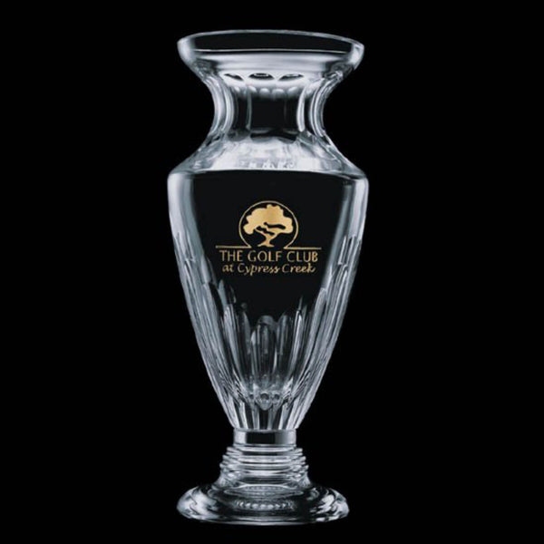 WGG! Shamrock Trophy -  Lead Crystal 10"