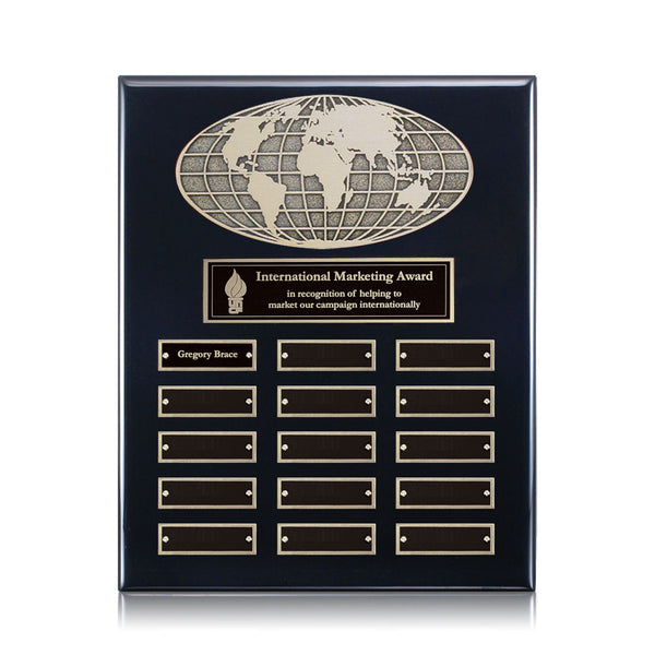 Eldridge Certificate TexEtch Horiz - Satin Black 20½"x18"