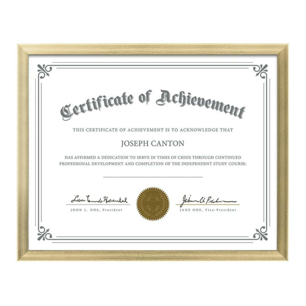 WGG! Calais Certificate Frame - Gold 11"x14"