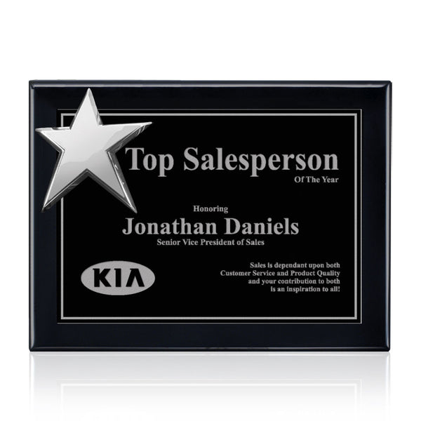 Eldridge Stained Glass Horiz - Espresso Dark Walnut 14"x13"