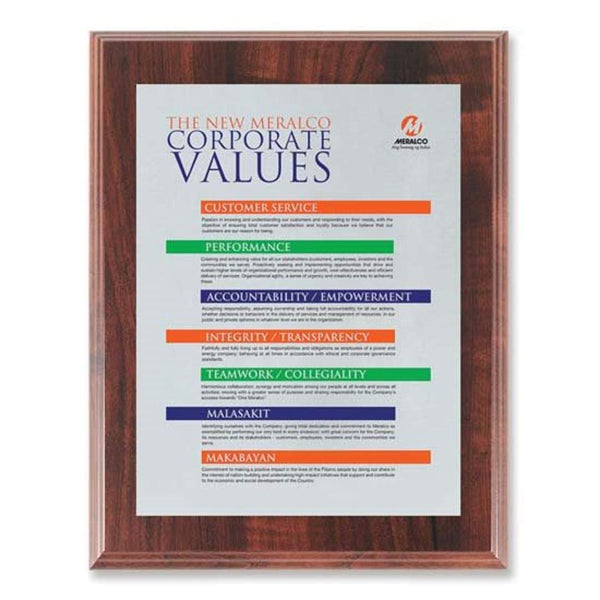 Screenprint Aluminum - Walnut Finish 10½"x13"