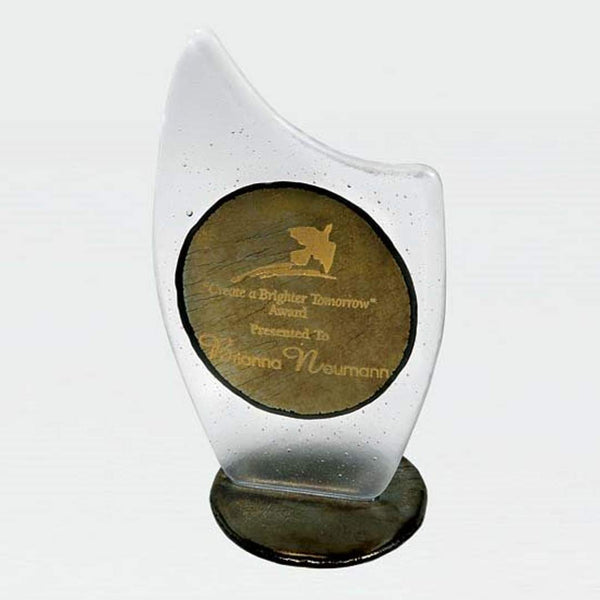 Wellington Award - Starfire/White 5½"x5"