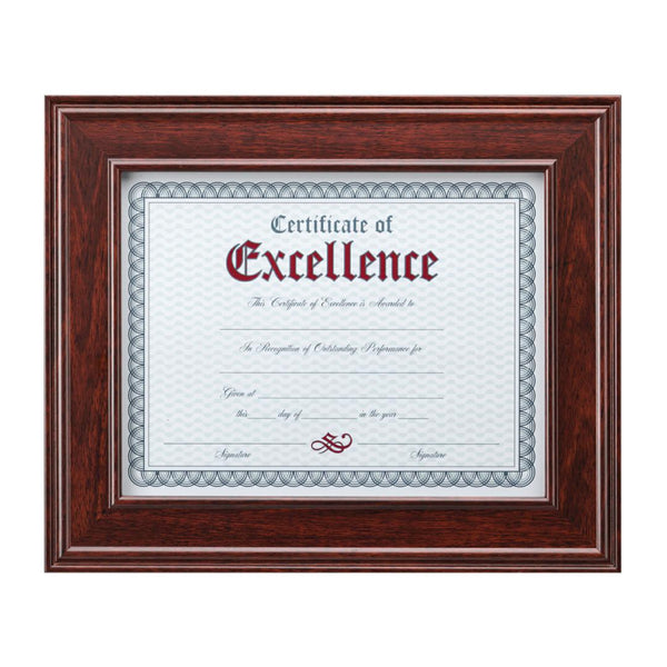 WGG! Accolade Certificate Frame - Mahogany 8½"x11"