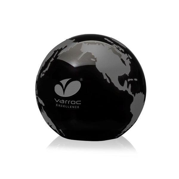 WGG! Globe Paperweight - Optical 2-3/8" Black