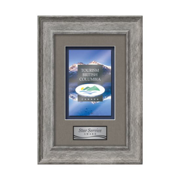 VividPrint™ Plaque - Gossamer Walnut/Silver 7"x9"