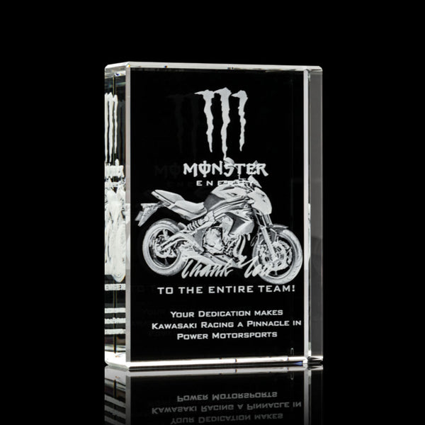 Tatiana Award - Silver/Clear 12¼"