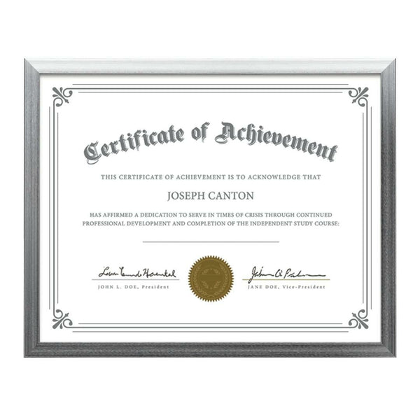 WGG! Calais Certificate Frame - Silver 11"x14"