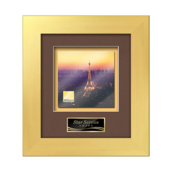 VividPrint™ Plaque - Gossamer Rosewood/Gold 12"x15"