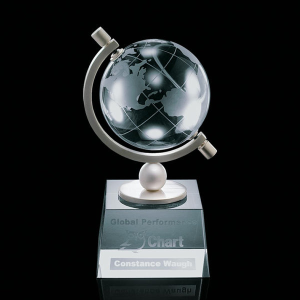 WGG! Ashbrook Globe Award - Optical 3-1/8" Diam