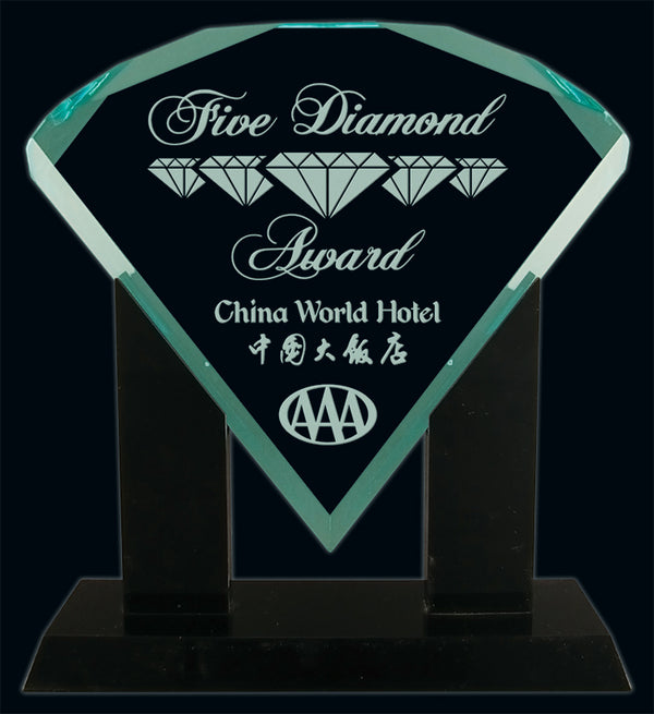 Jade Diamond 9½”x 8”