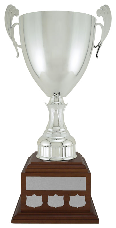 Clarrington Cup - Walnut Finish Base - Silver 20⅞”