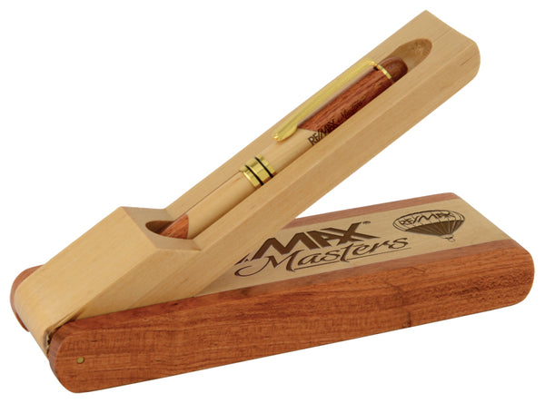 Rosewood & Maple Pen & Pencil Set - Single Cavity